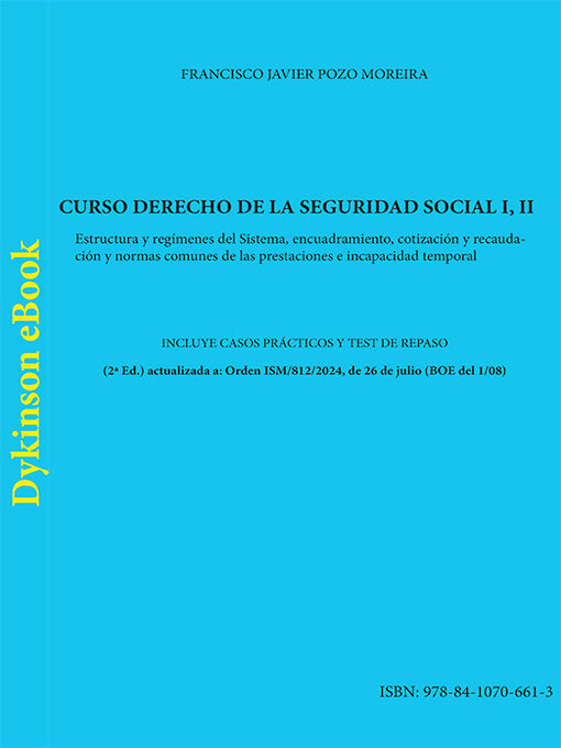 Cover image for Curso Derecho de la Seguridad Social I y II